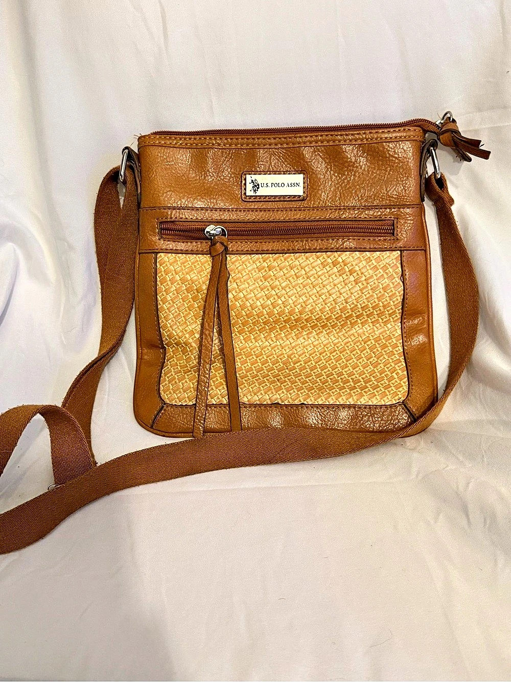 Vintage U.S. Polo Assn. Brown Crossbody Bag